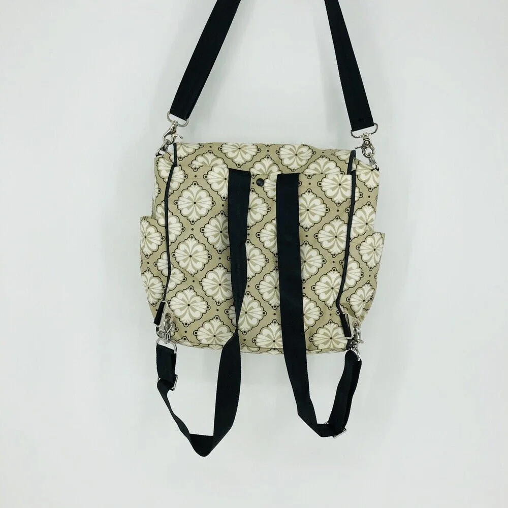 Petunia Pickle Bottom Diaper Bag Floral Print Cross Body Backpack Changing Pad